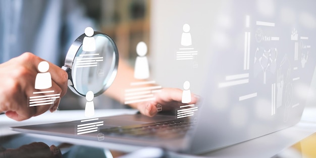 Gestão de Recursos Humanos Recrutamento Emprego Conceito de Headhunting