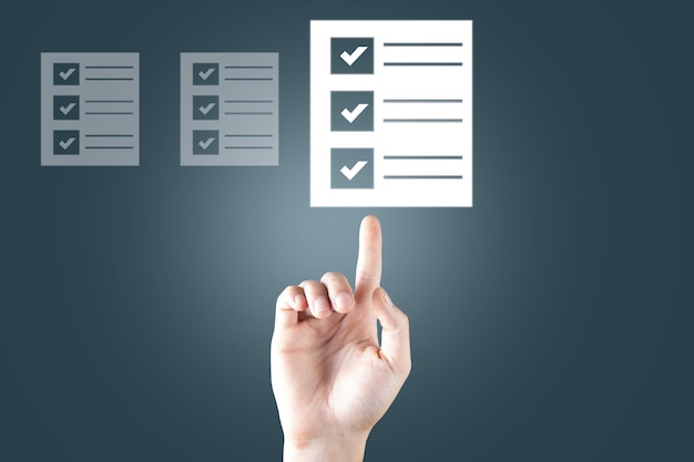 Gestión de la evaluación de la calidad Con lista de verificación