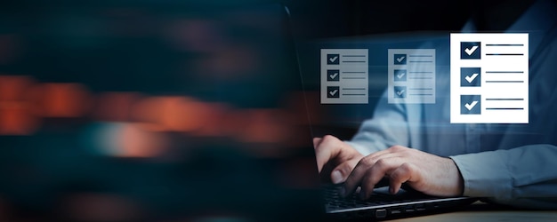 Gestión de la evaluación de la calidad Con lista de verificación