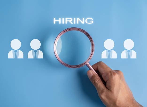 Gestión de recursos humanos y concepto de contratación y contratación Encuentra equipo Encuentra personas para negocios