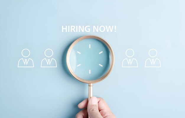 Gestión de recursos humanos o gestión de recursos humanos selectiva y aceptar al gerente para el desarrollo humano liderazgo de contratación y concepto de grupo objetivo de clientes