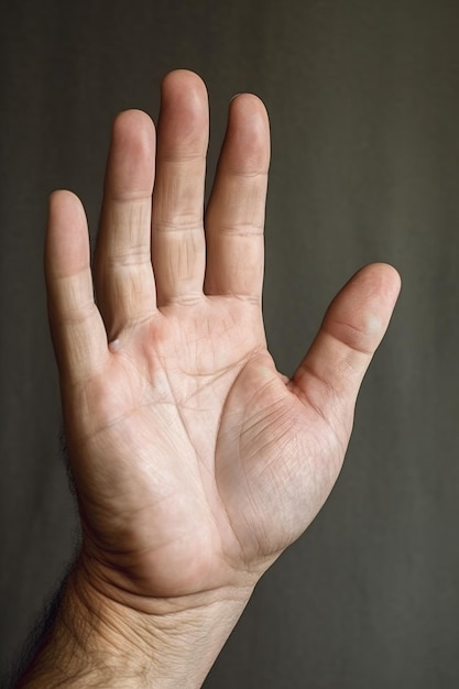 Foto gesto da mão humana