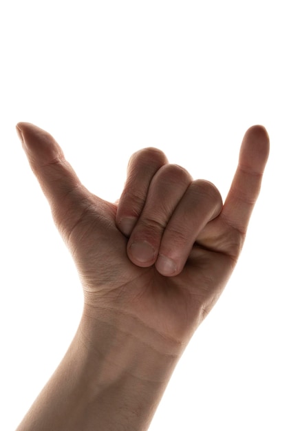 gesto de la mano El lenguaje de los sordos Hablar con gestos