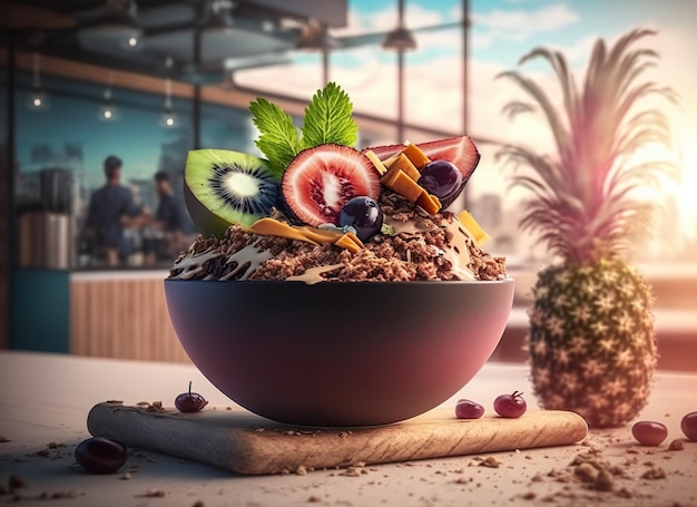 Gesunde Acai-Schüssel