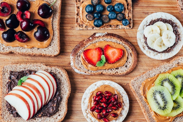 Gesunde belegte Brötchen