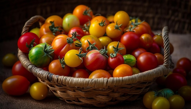 Gesunde Ernährung Frischer Bio-Gemüsesalat, generiert durch KI