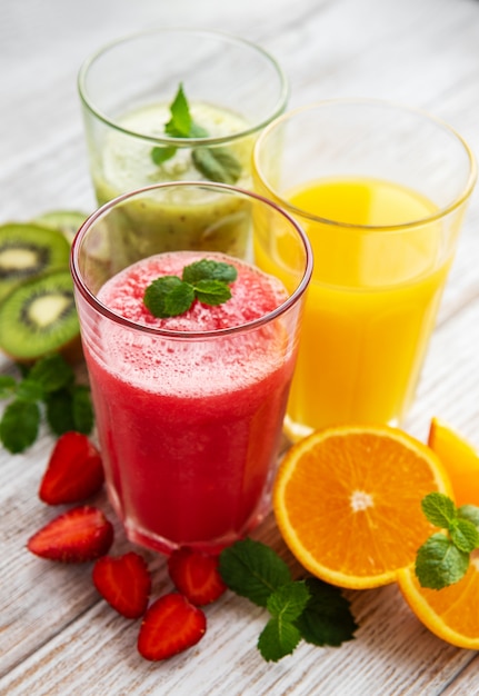 Gesunde Frucht-Smoothies