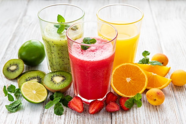 Gesunde Frucht-Smoothies