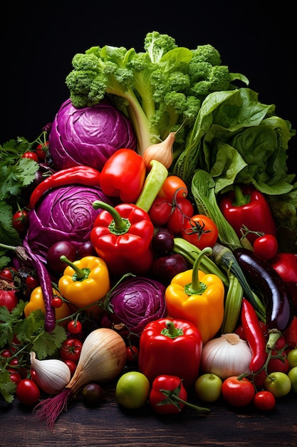 Gesunde Gemüsefotografie. Förderung einer gesunden Lebensweise, Ernährung und Ernährung