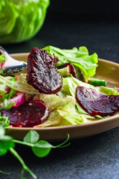 gesunde Salat Rote Beete Scheiben