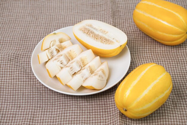 gesunde und frische köstliche frucht koreanische melone