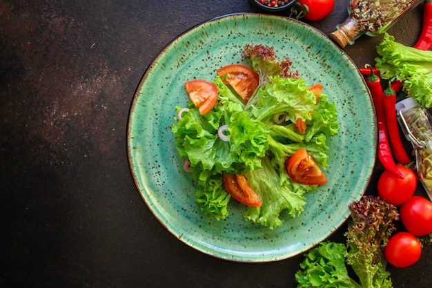 Gesunder Salat, Blätter mischen Salat