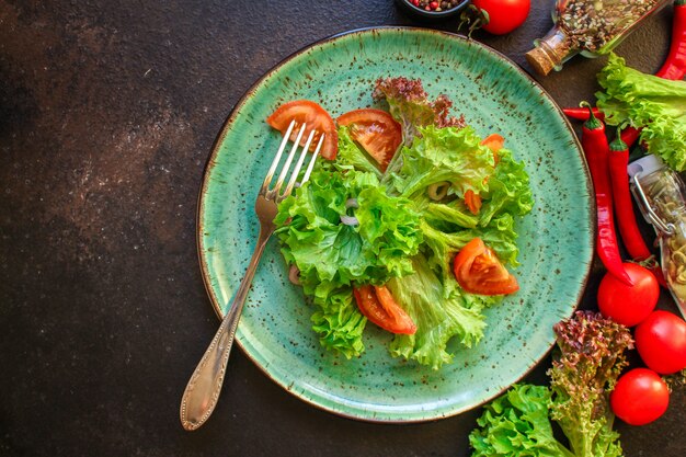 Gesunder Salat, Blätter mischen Salat