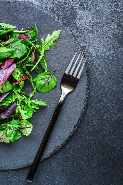 Gesunder Salat, Blätter mischen Salat