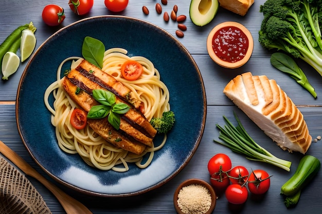 Gesundes Essen für ein ausgewogenes, flexibles mediterranes Ernährungskonzept