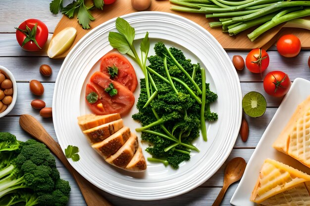 Gesundes Essen für ein ausgewogenes, flexibles mediterranes Ernährungskonzept