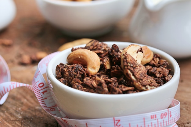 gesundes Müsli mit Cashew