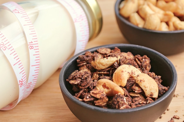 gesundes Müsli mit Cashew