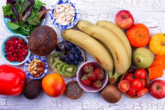 Foto gesundes produkt für die fruchtbare ernährung