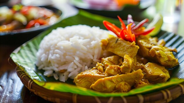 gesundes und leckeres indonesisches Essen zum Mittagessen