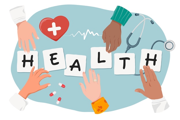 Gesundheit png vielfältige Hände Wellness Remix transparenter Hintergrund