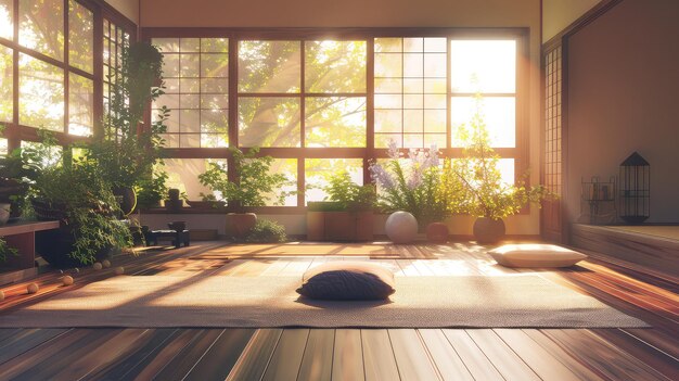 Gesundheits-Yoga-Flat-Design