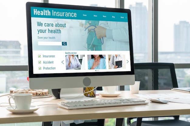 Gesundheitsversicherungs-Website Modish-Registrierungssystem