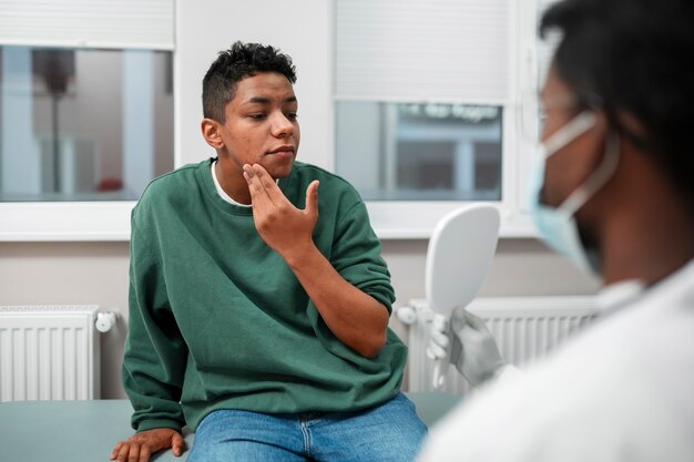 Foto gesundheitsversorgungskonzept in der klinik