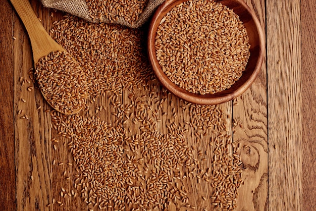Getreidebeutel Nahaufnahme Lebensmittelzutat Bio