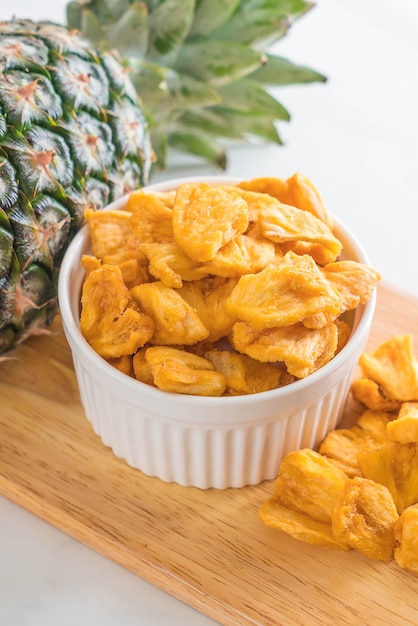 getrocknete Ananas knusprige Chips