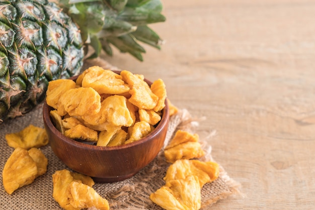 getrocknete Ananas knusprige Chips