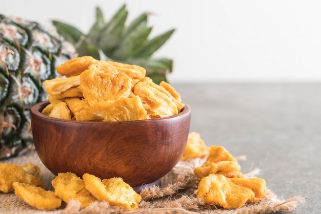 getrocknete Ananas knusprige Chips