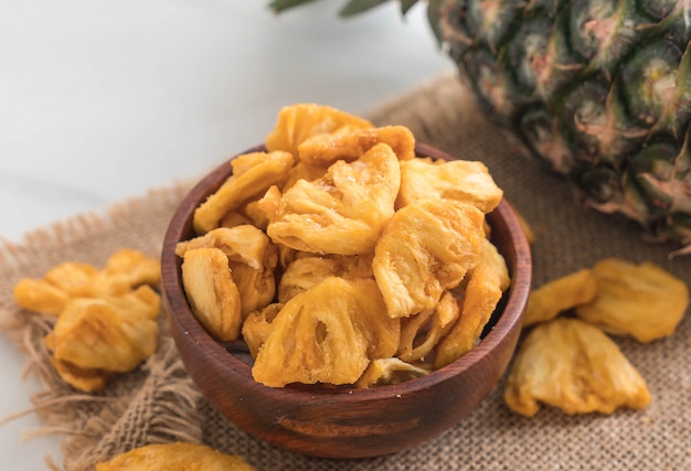 getrocknete Ananas knusprige Chips