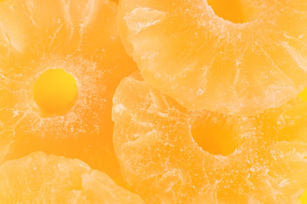 Getrocknete Ananasfrüchte Hintergrund