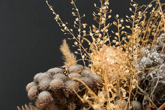 Getrockneter Blumenstrauß in der Nähe