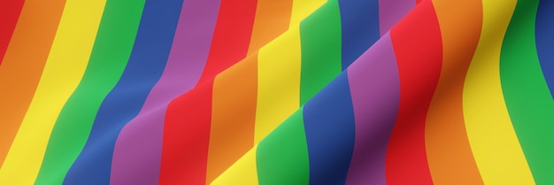 Gewellter Regenbogenfarbhintergrund LGBTQ-Hintergrund