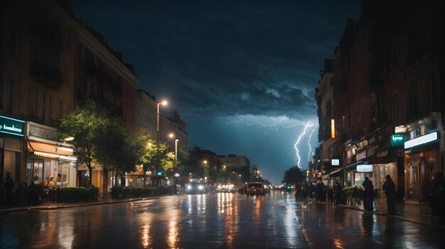 Gewitter in der Stadt