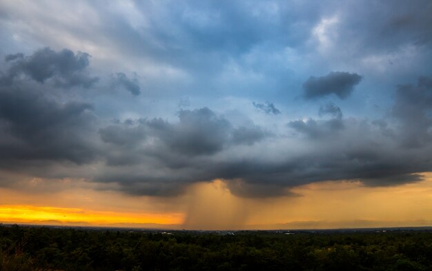 Gewitterhimmel Regenwolken