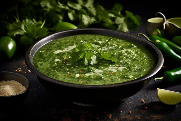 Gewürzte Salsa Verde Chili