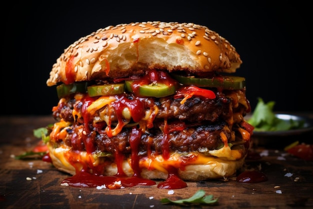 Gewürzte Sriracha Burger Delight