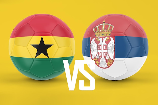 Ghana VS Serbien Fußball