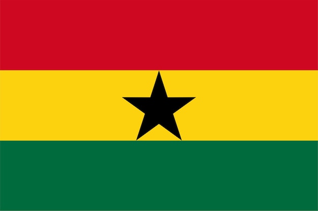 Ghanaische Flagge von Ghana