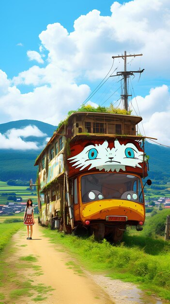 Foto ghibli anime real