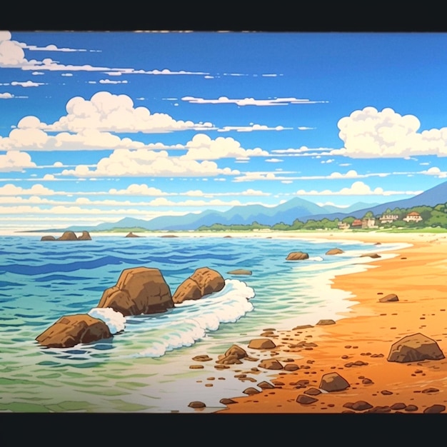 Ghibli Studio-artige Kulisse