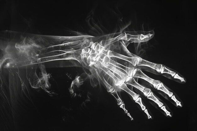 Ghostly Xray-Stil-Bild einer Hand Gesundheits- und medizinische Bildgebungsthema