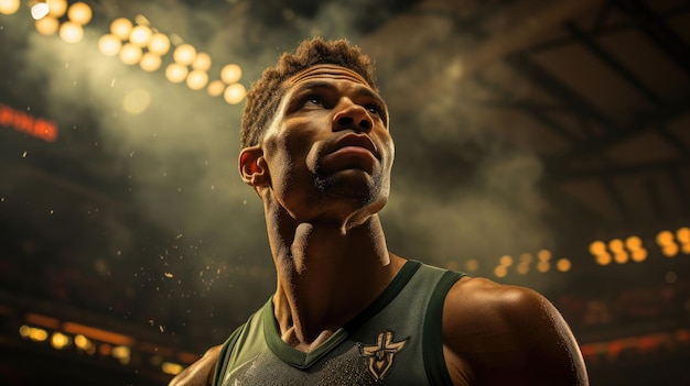 Giannis Antetokounmpo klares Gesicht Generative KI