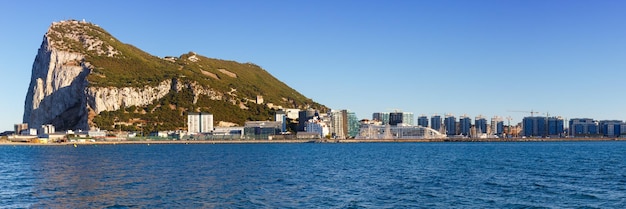 Gibraltar The Rock Panoramaaussicht Mittelmeerreise Reisestadtübersicht