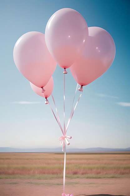 Foto gift box with balloons