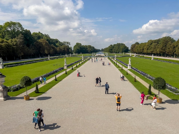 El gigantesco patio interior del Palacio de Nymphenburg