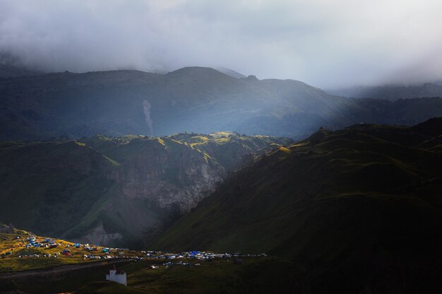 Gily-Su-Trakt, therapeutische heiße Quellen am Nordhang des Berges Elbrus, Russland.